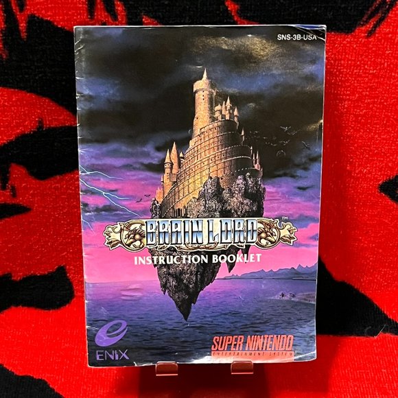 Brain Lord SNES. Manual Only! - Picture 1 of 9
